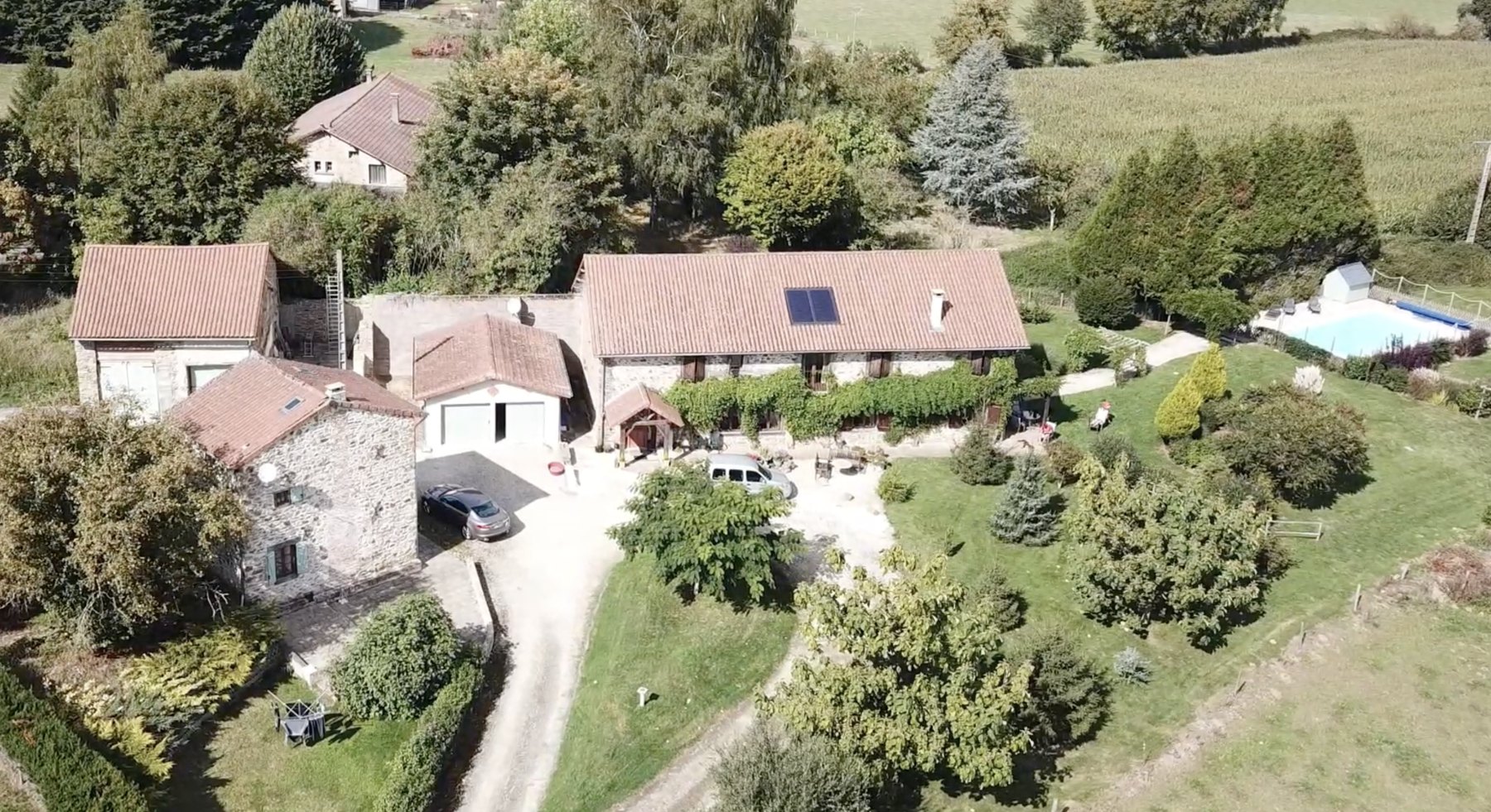 The finished barn conversion and gîte in rural France