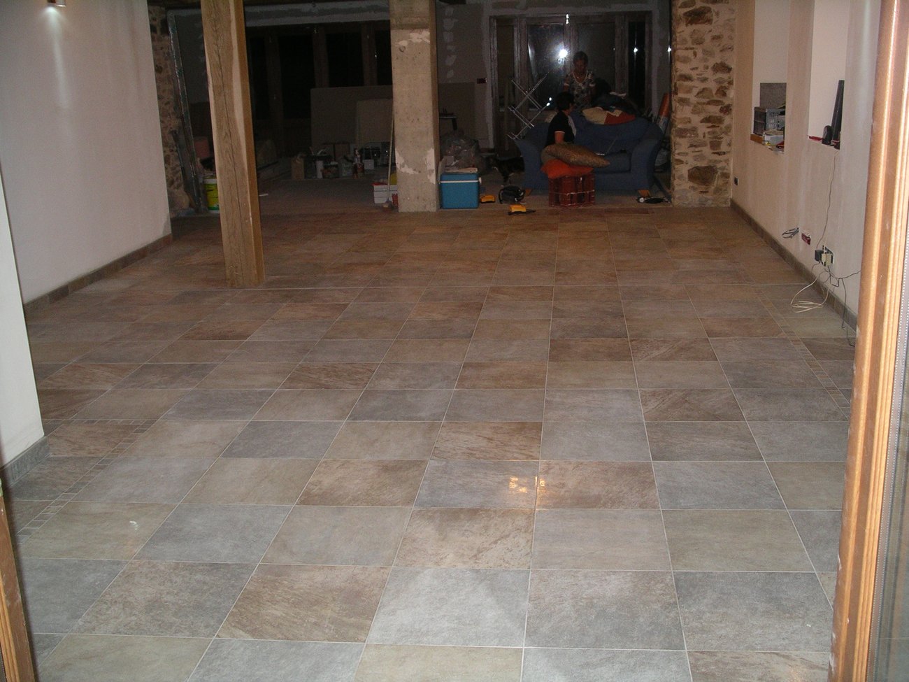 Italian tiling laid throughout the property